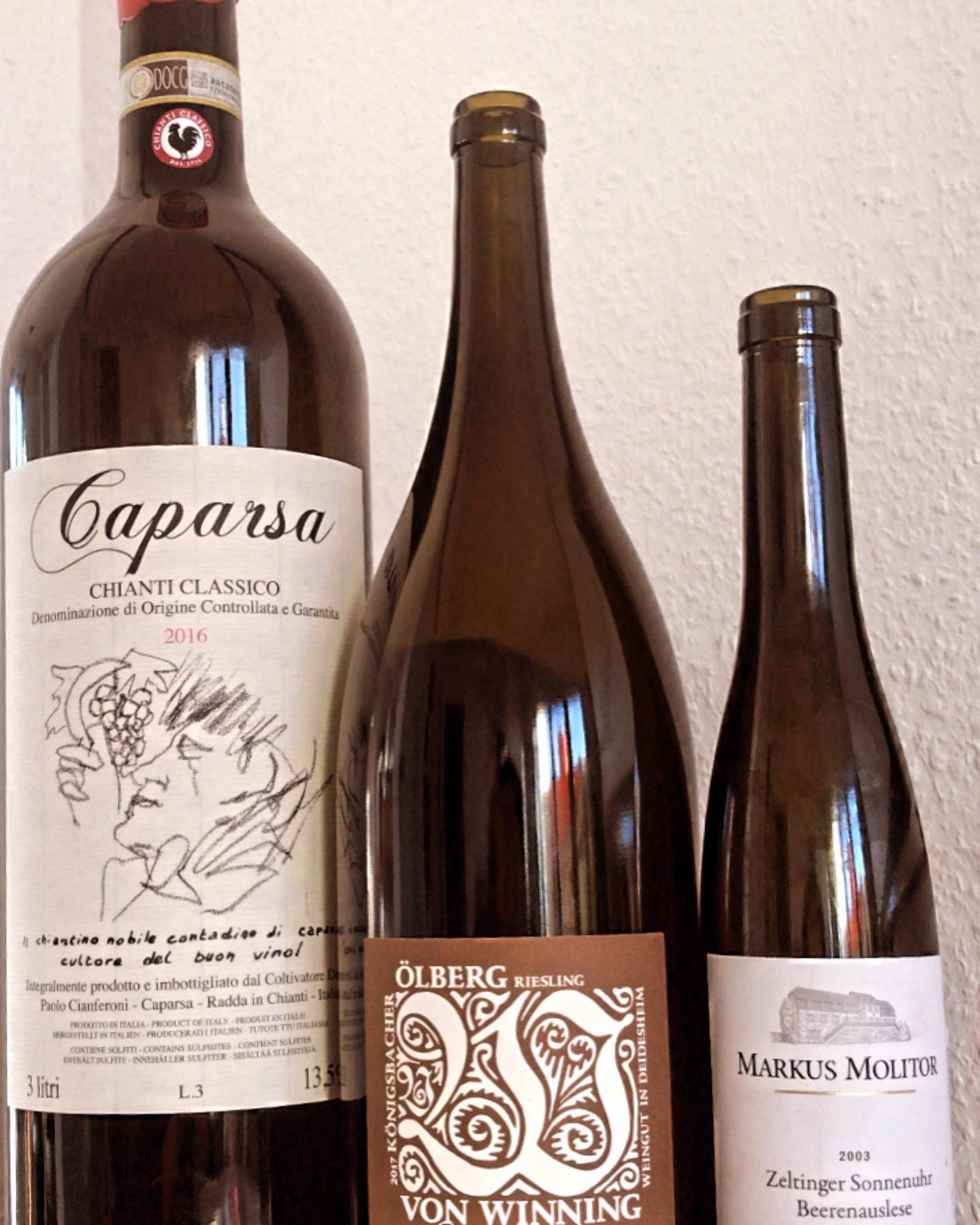 Weird bottles! Chianti Classico,2016, Caparsa: Bigger and bo...
